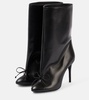 90 bow-detail leather ankle boots
