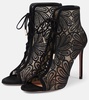 105 suede and lace ankle boots