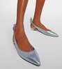Bow-detail leather ballet flats