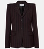 Striped wool blazer