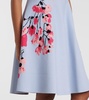 Floral jacquard midi dress