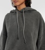 Cropped cotton hoodie