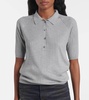 Silk polo shirt