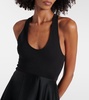 Cotton-blend midi dress