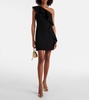 Giacomo ruffled sablé minidress
