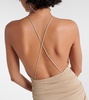 Draped ruffled wrap dress