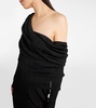 Draped off-shoulder maxi dress