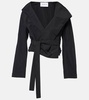 Hooded wrap jacket