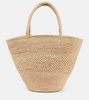 Emilie Small raffia basket bag
