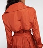Tubinga silk taffeta trench coat
