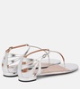 Frida metallic leather sandals