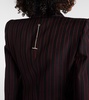Striped wool blazer