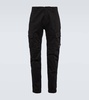 Cotton sateen cargo pants