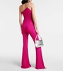 One-shoulder flared jumpsuit