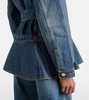 Peplum denim jacket