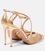 Shear 105 metallic leather and mesh pumps