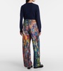 1981F printed low-rise wide-leg jeans