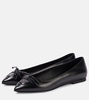 Leather ballet flats