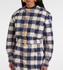 Checked tweed jacket