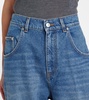 Mid-rise wide-leg jeans