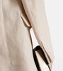 Laura double-breasted linen blazer 