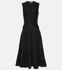 Gathered midi dress
