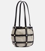 Ellie leather-trimmed bucket bag