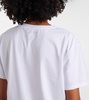 Face cotton-blend jersey T-shirt