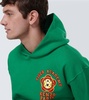 Printed cotton hoodie