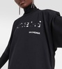Large fit cotton blend t-shirt