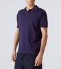 Cotton and silk polo shirt