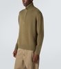 Half-zip cashmere sweater