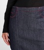 Denim skirt pants