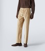 Cotton corduroy straight pants