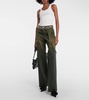 Embellished buckle boyfriend jeans