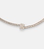 Saturn 18kt gold choker with diamonds