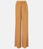 Grana silk wide-leg pants