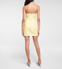 Halterneck tweed minidress