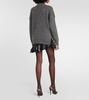 Embellished wool-blend cardigan