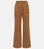 Seaside high-rise straight jeans