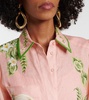 Papaya printed shirt dress