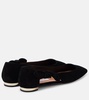 Very Bow Tie suede ballet flats