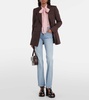 Embroidered flared jeans 
