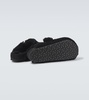 Boston 1774 shearling-lined suede mules