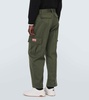 Mid-rise cotton cargo pants