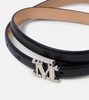 Logo leather belt 