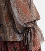 Paisley silk georgette blouse