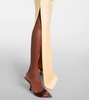 Draped crêpe satin corset dress