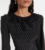 Floral printed silk minidress