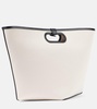 Folded Large canvas tote bag